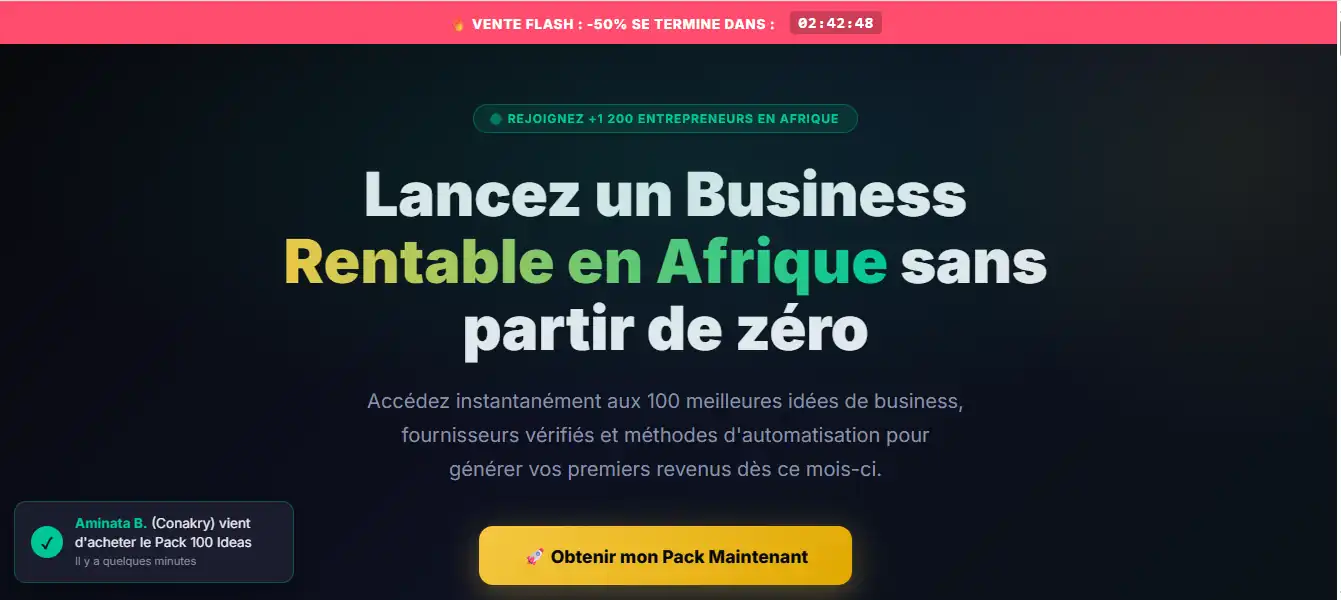 Landing page